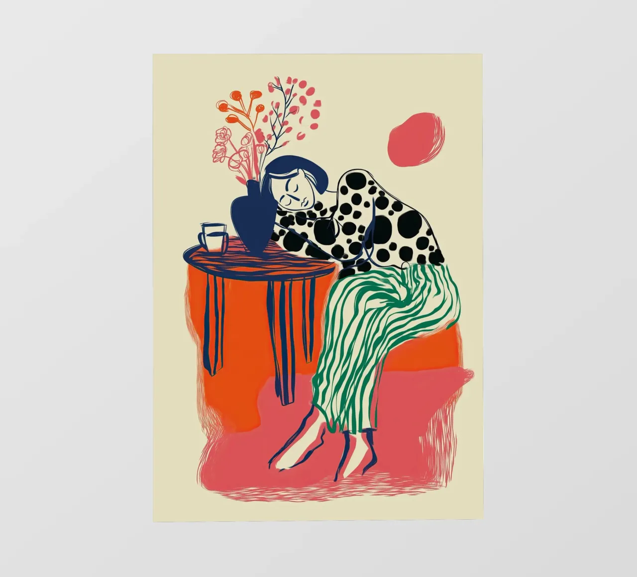 Coffee, Flowers, and Quiet Hours telo in pvc da Clara August
