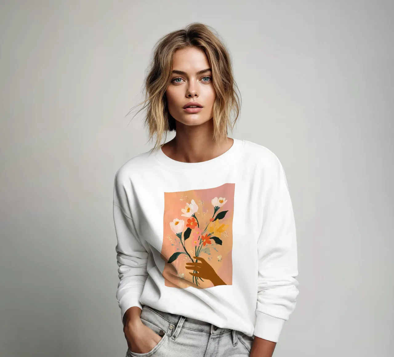 Every Flower is a Thank You felpa da Clara August