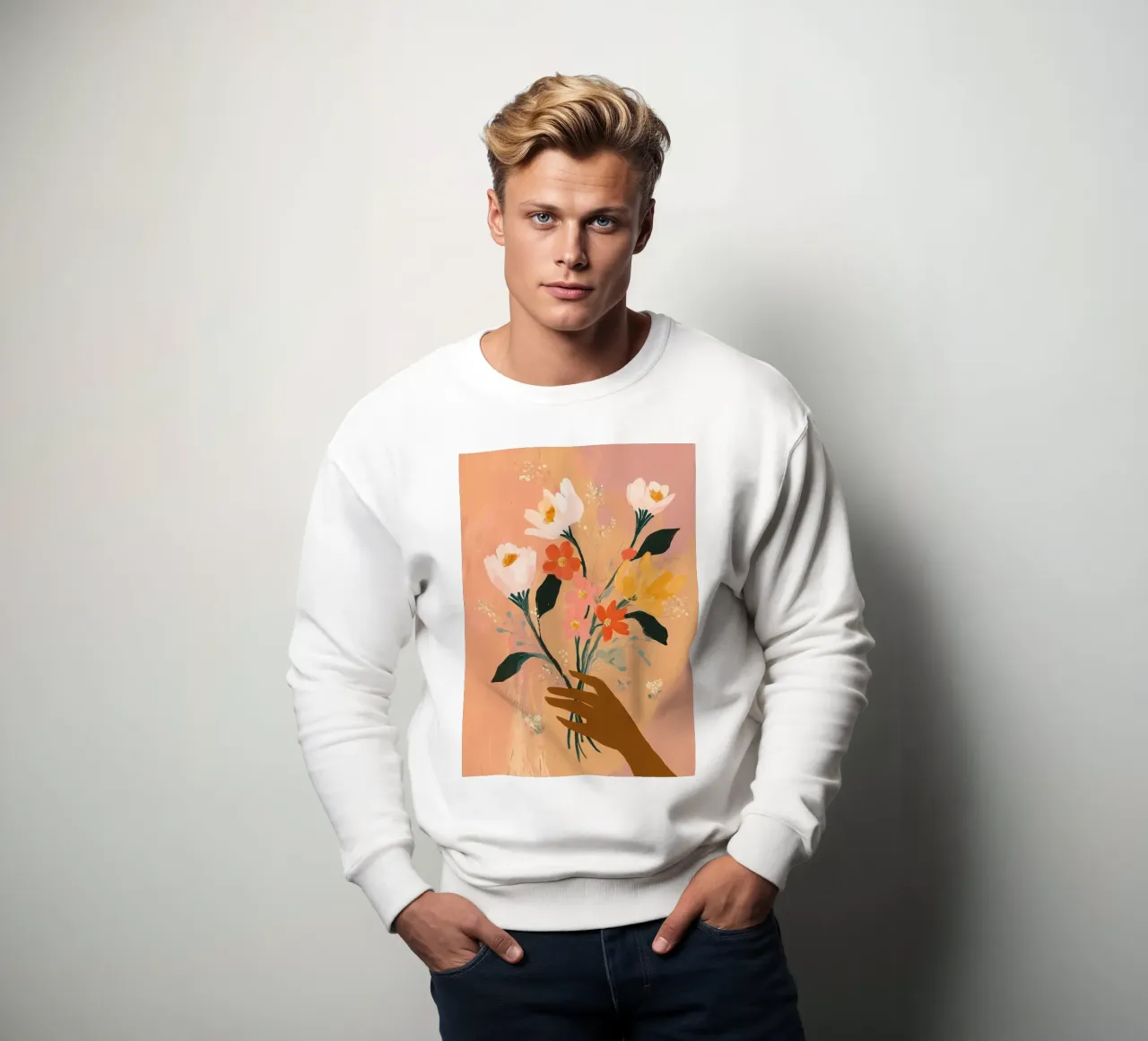 Every Flower is a Thank You felpa da Clara August