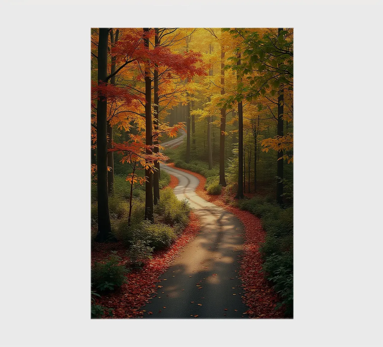 Forest_path_autumn_4 notebook by Fantasie & Mystikwelten by LK