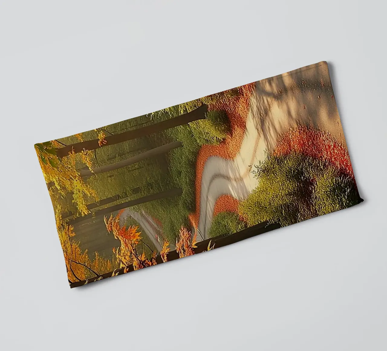 Forest_path_autumn_4 towel by Fantasie & Mystikwelten by LK