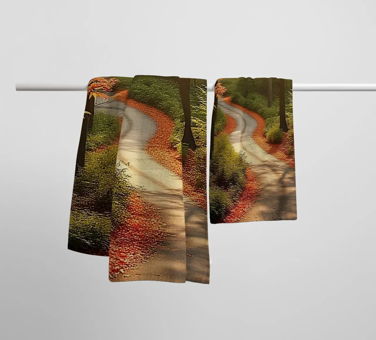 Forest_path_autumn_4 towel by Fantasie & Mystikwelten by LK