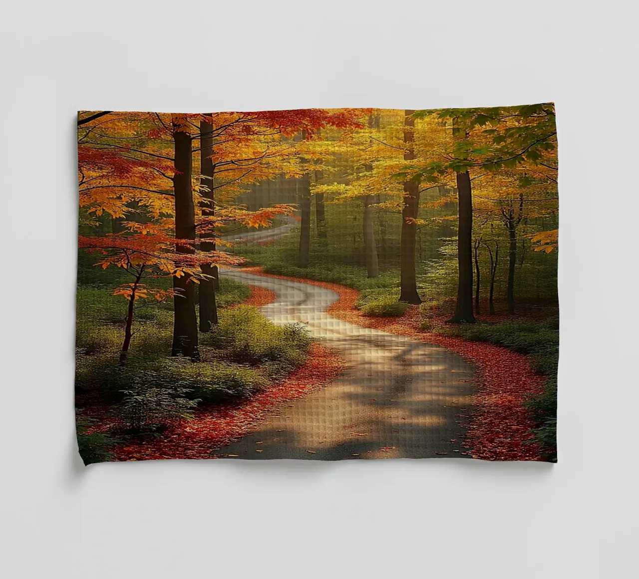 chemin_forestier_automne_4 torchon de Fantasie & Mystikwelten by LK