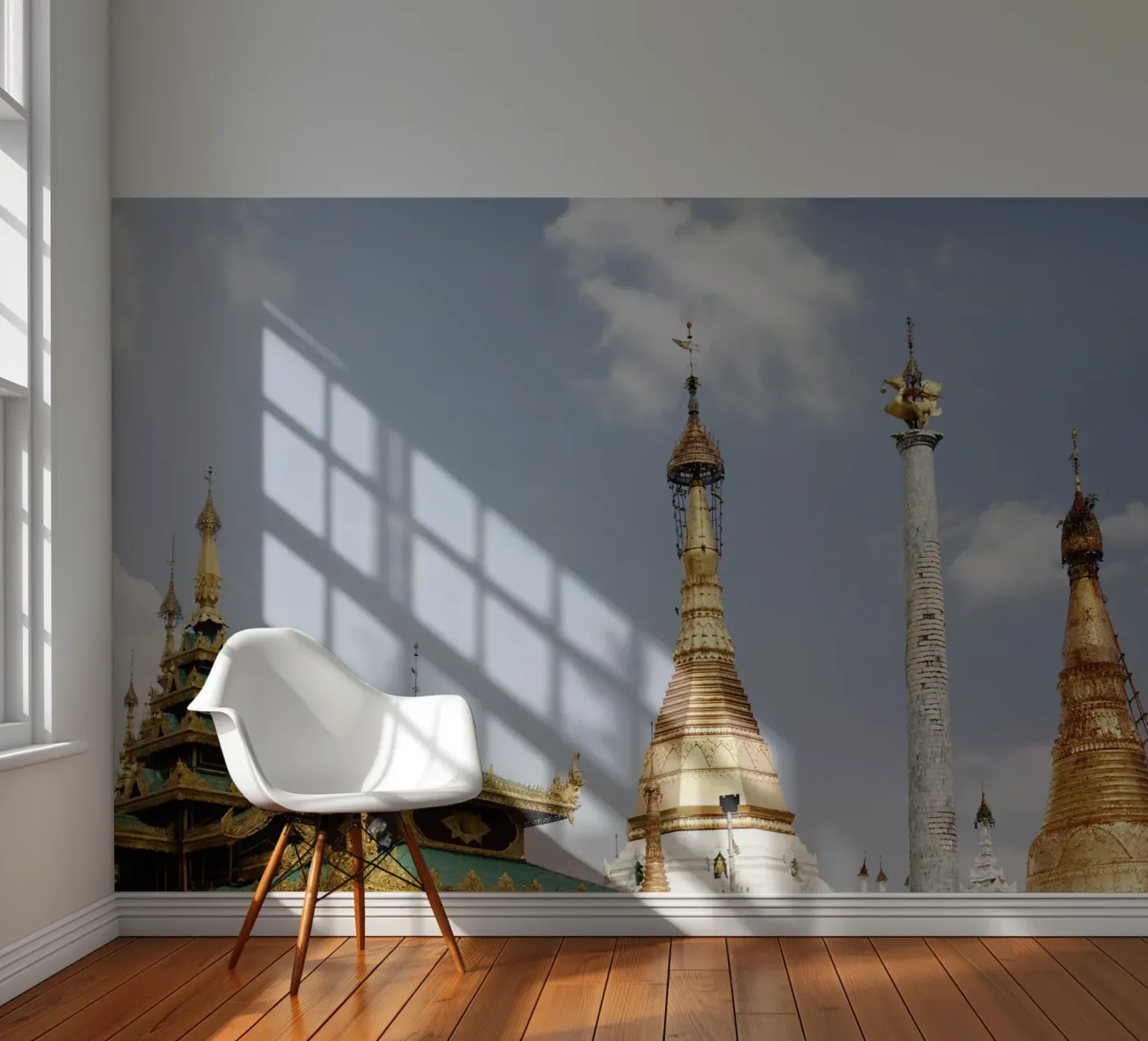 Tempelcomplex Yangoon, Myanmar fotobehang van fotokunst