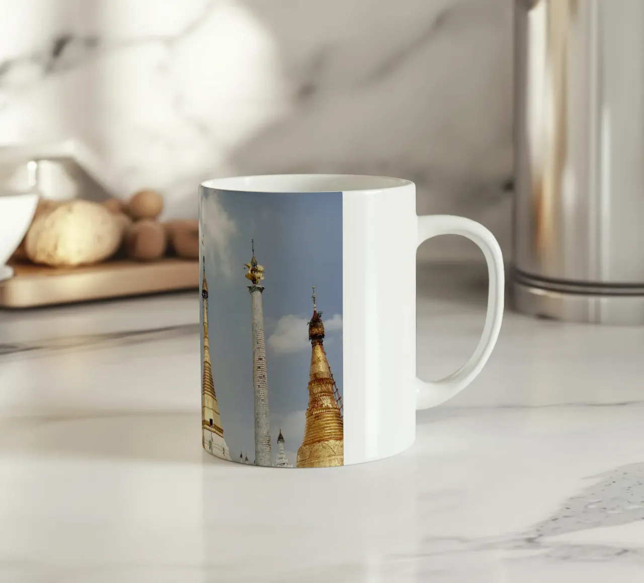 Complesso di templi di Yangoon, Myanmar tazza in ceramica da Simon Koy