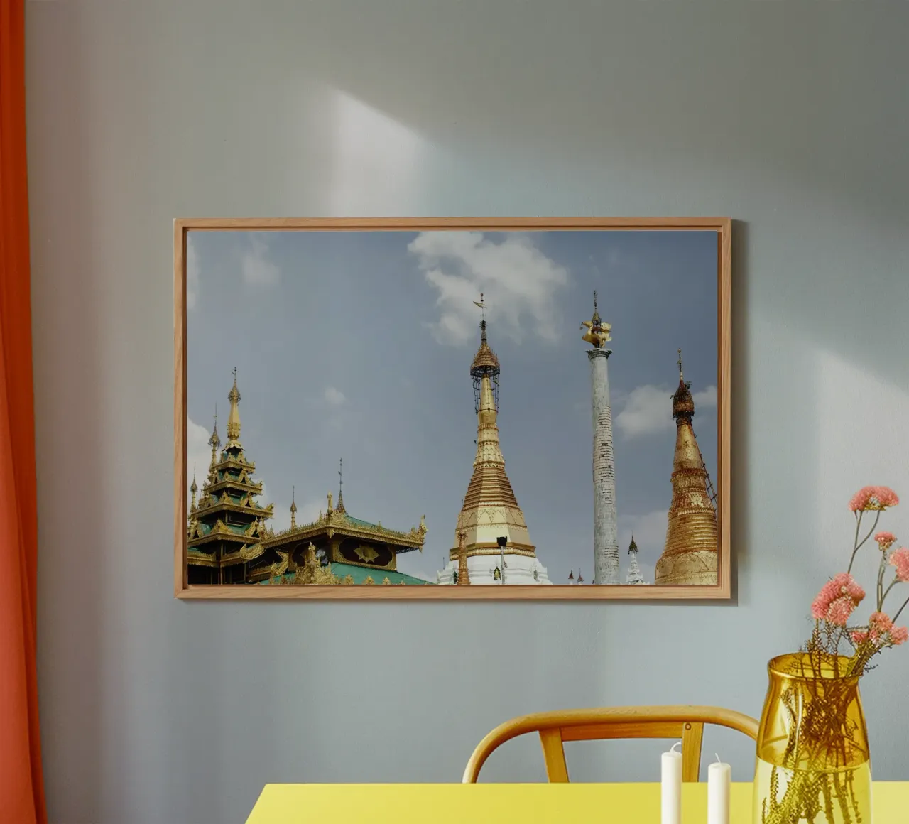 Complesso di templi di Yangoon, Myanmar alluminio dibond da fotokunst