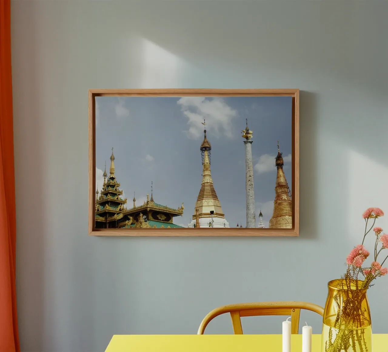 Complesso di templi di Yangoon, Myanmar tela da Simon Koy