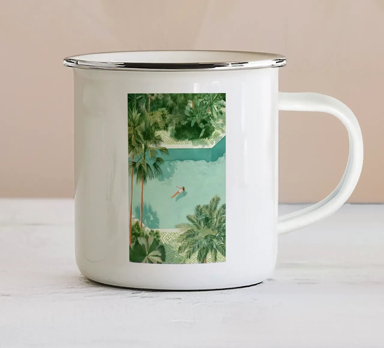The Art of Letting Go tazza in smalto da Clara August