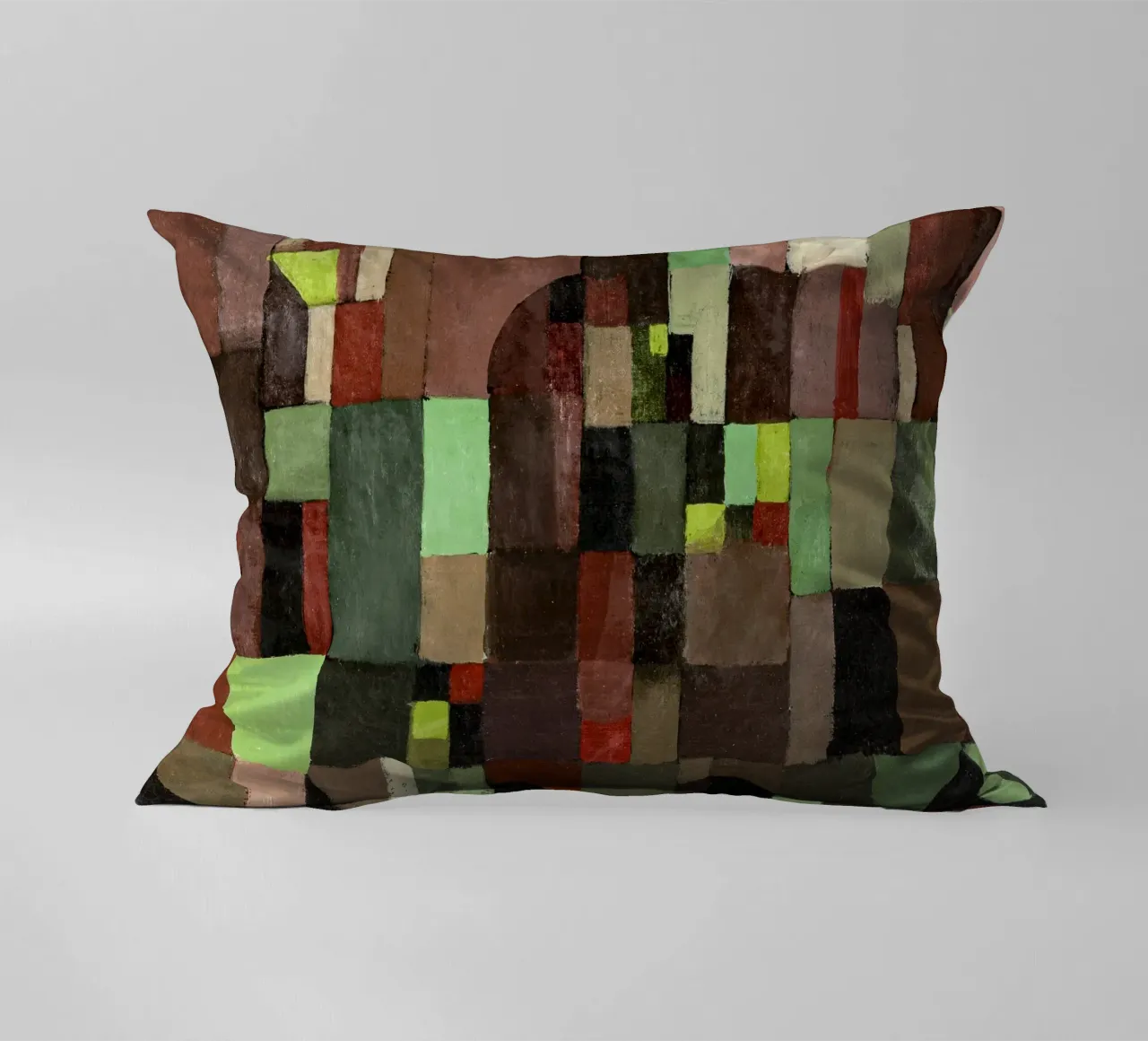 Red and Green Architecture cuscino da vintageshop