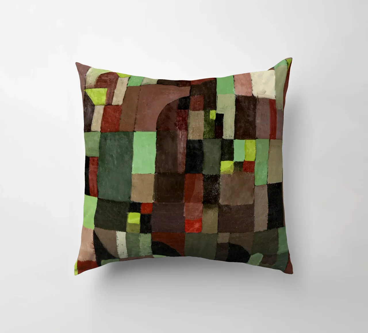 Red and Green Architecture cuscino da vintageshop