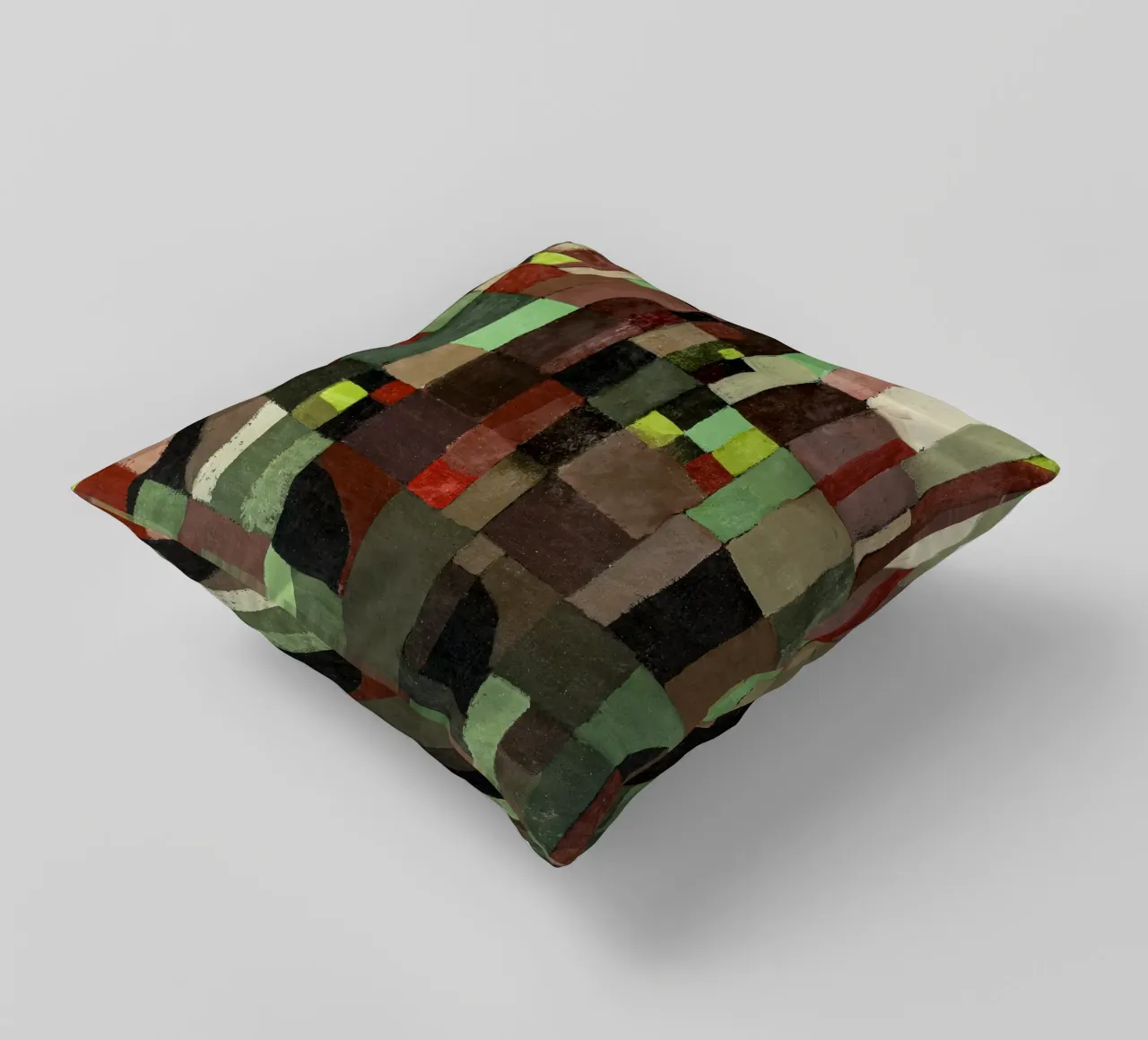 Red and Green Architecture cuscino da vintageshop