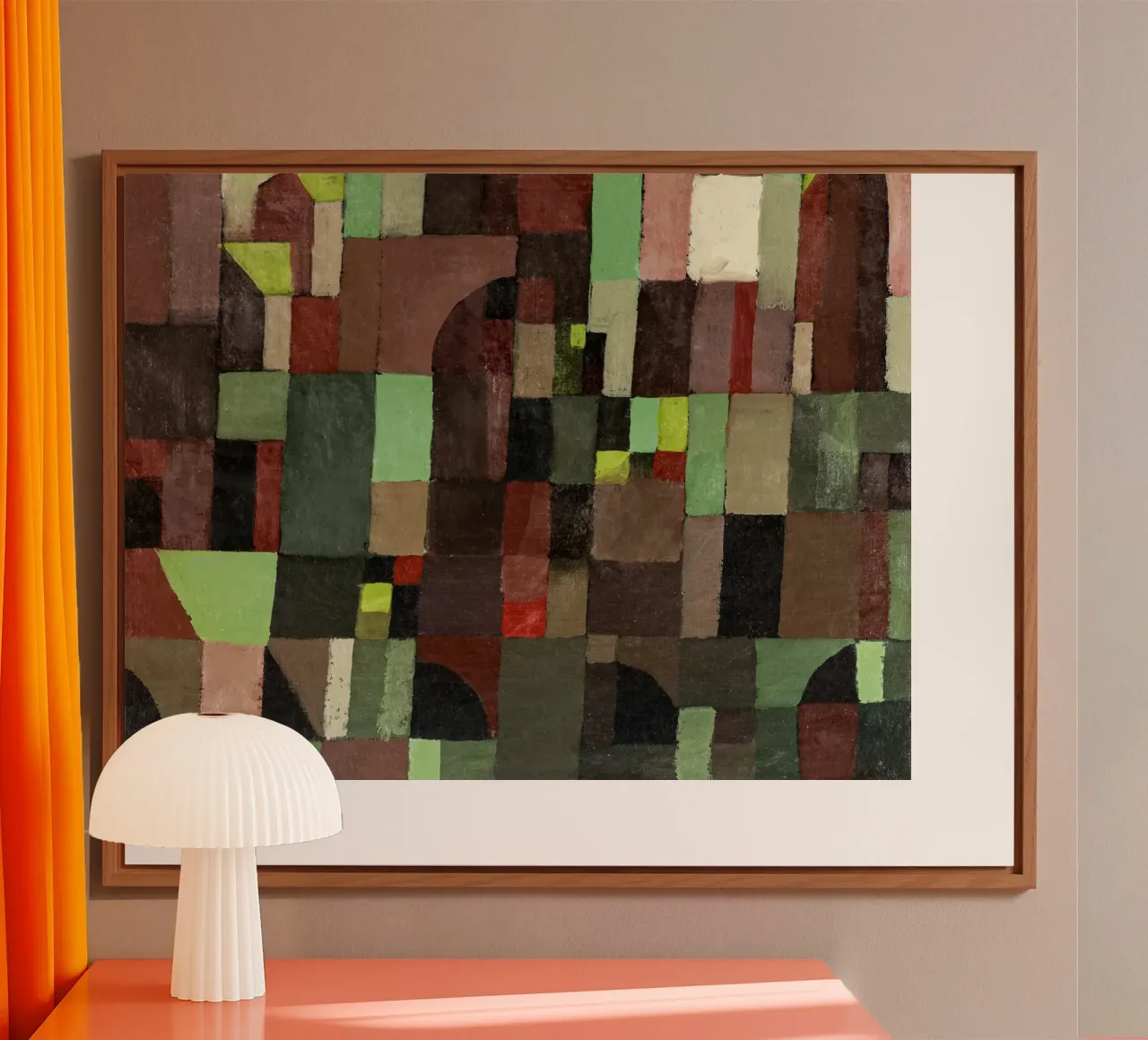 Red and Green Architecture pannello forex da vintageshop