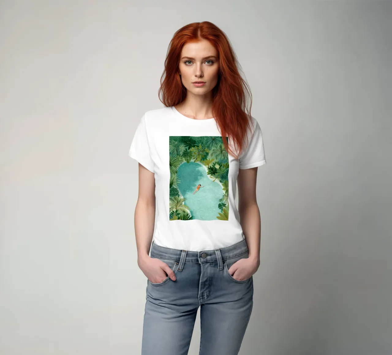 Surrounded by Green, Surrounded by Peace t-shirt da Clara August