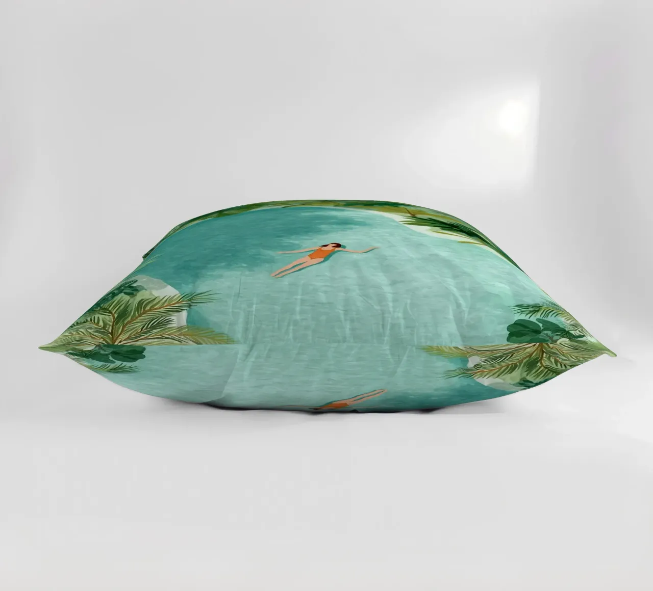 Surrounded by Green, Surrounded by Peace cuscino da Clara August