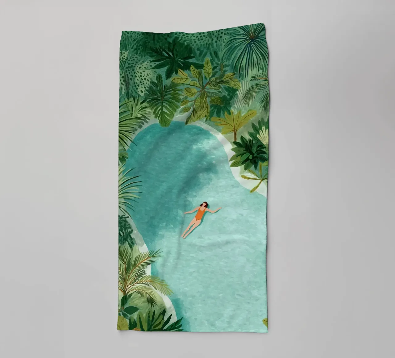 Surrounded by Green, Surrounded by Peace asciugamano da bagno da Clara August