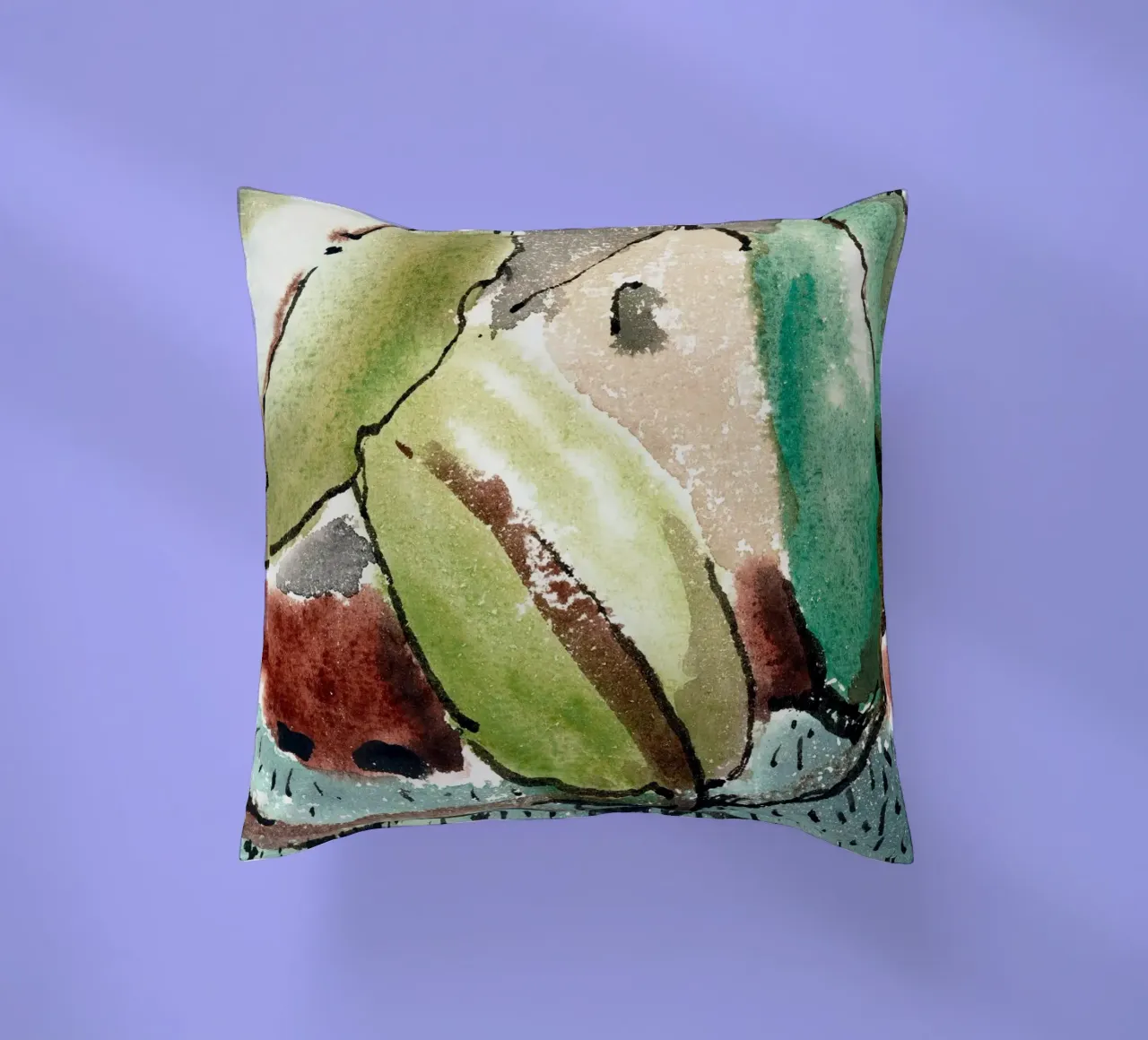 House with Trees cuscino da vintageshop
