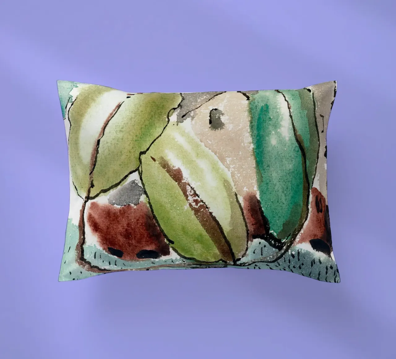 House with Trees cuscino da vintageshop
