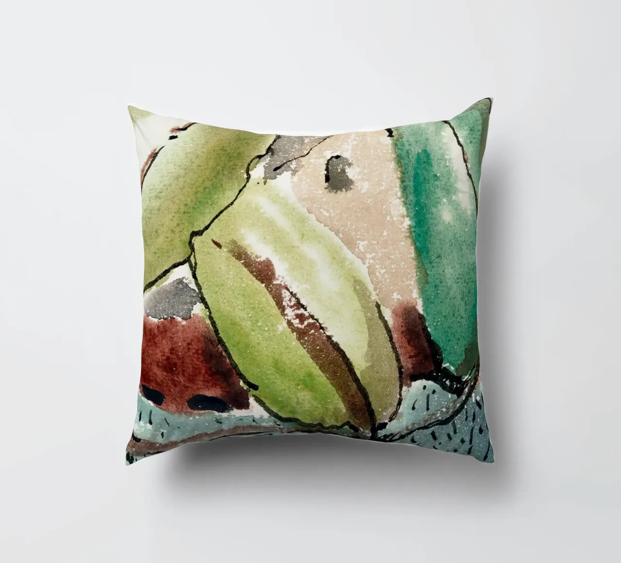 House with Trees cuscino da vintageshop