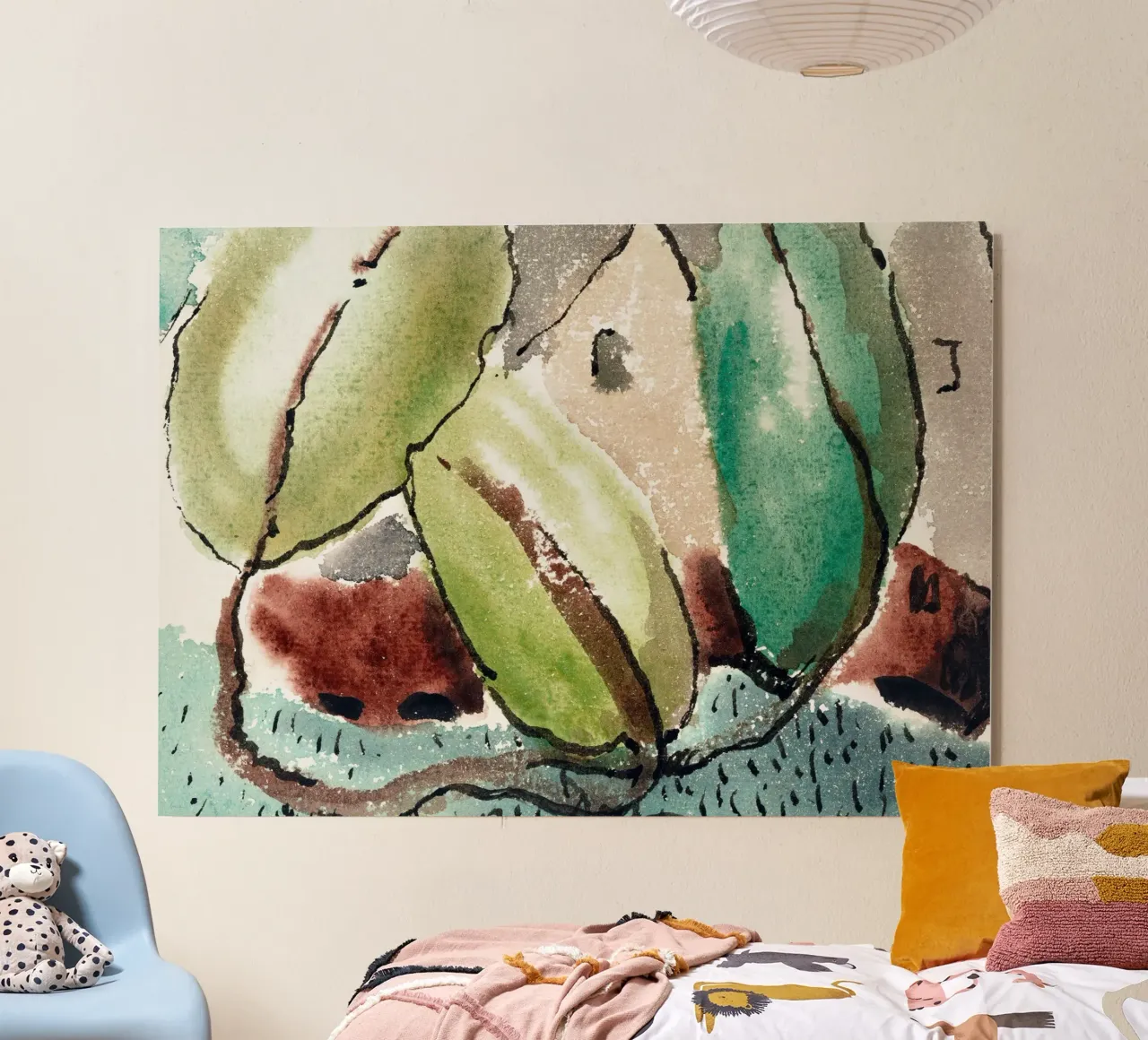 House with Trees alluminio dibond da vintageshop