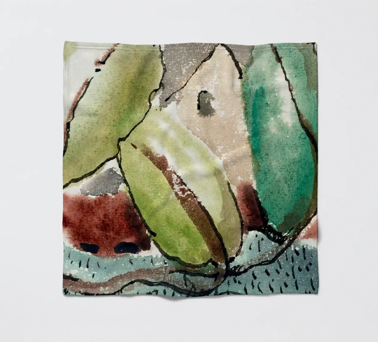 House with Trees coperta in pile da vintageshop