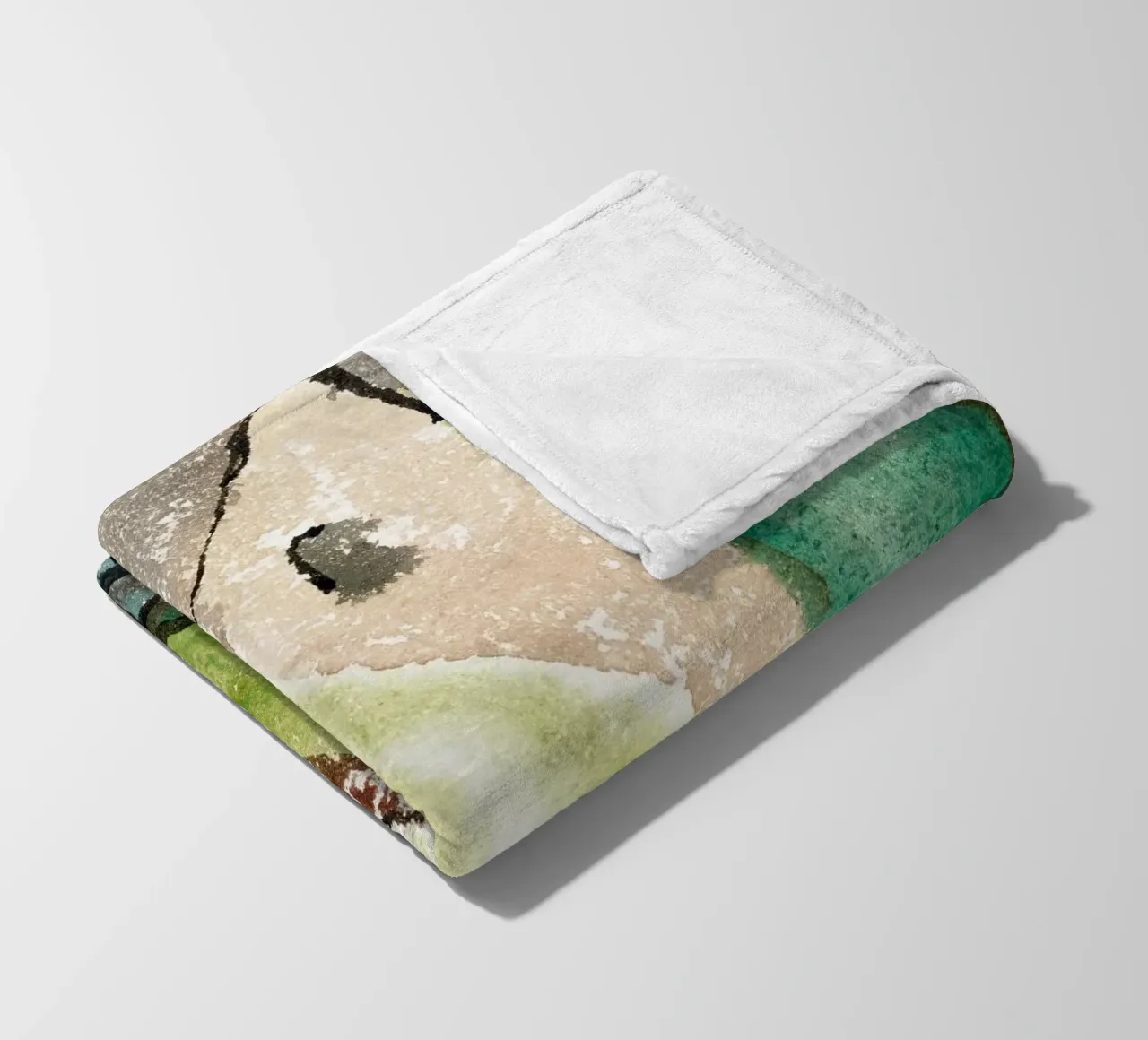 House with Trees coperta in pile da vintageshop