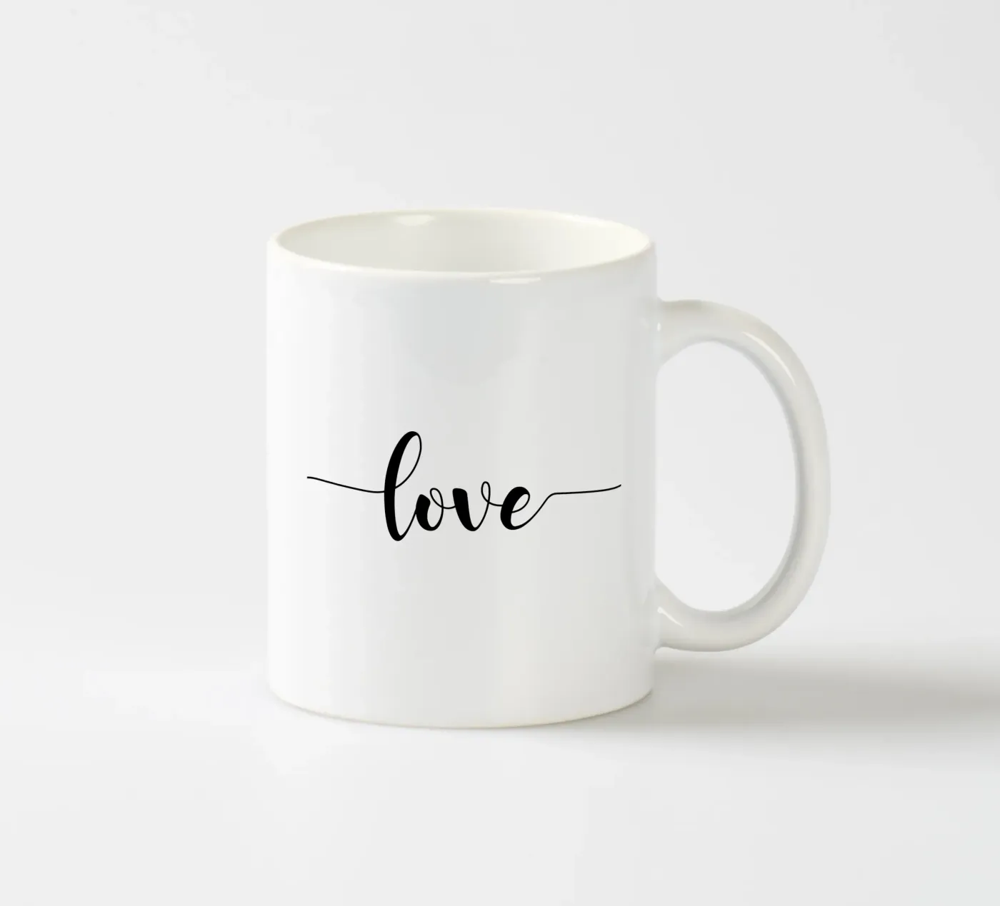 Love ceramic mug by Shark Printables