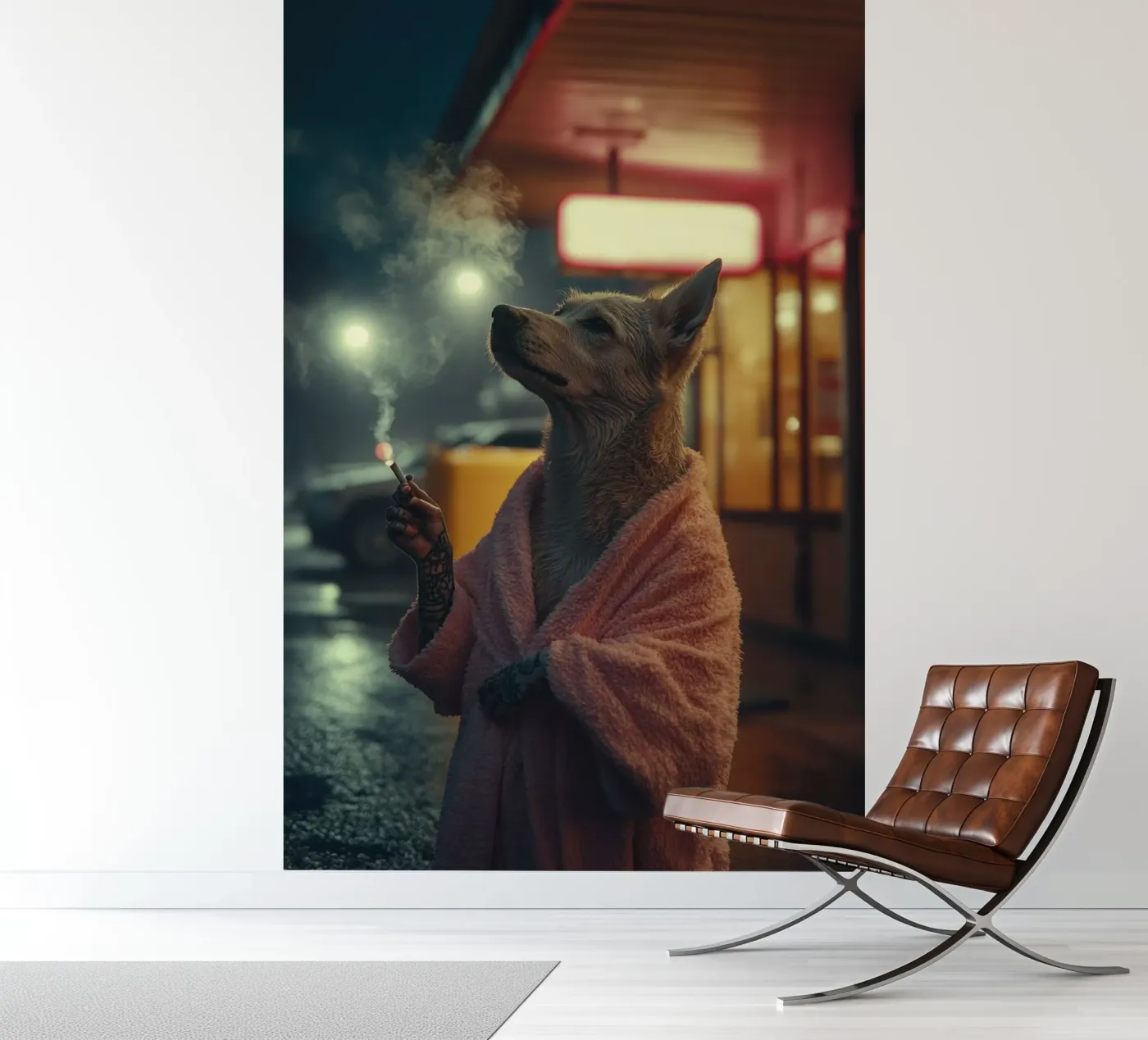 Miles fotobehang van Affiches Chien Originales – Dogland