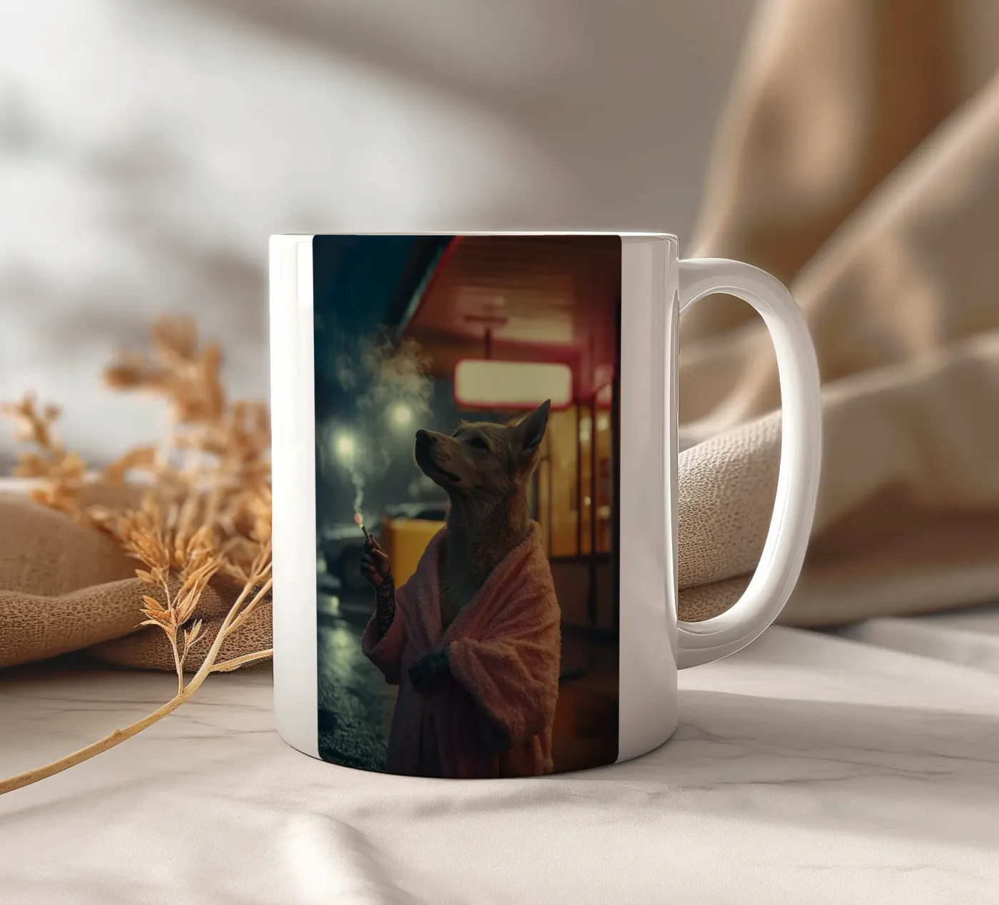 Miles ceramic mug by Affiches Chien Originales – Dogland