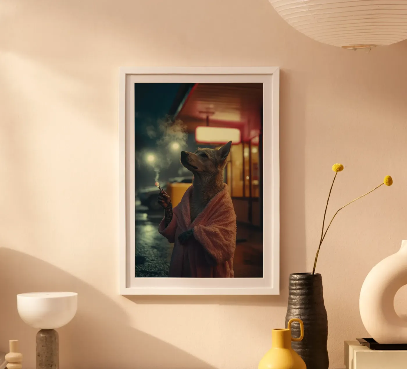 Miles Poster von Affiches Chien Originales – Dogland