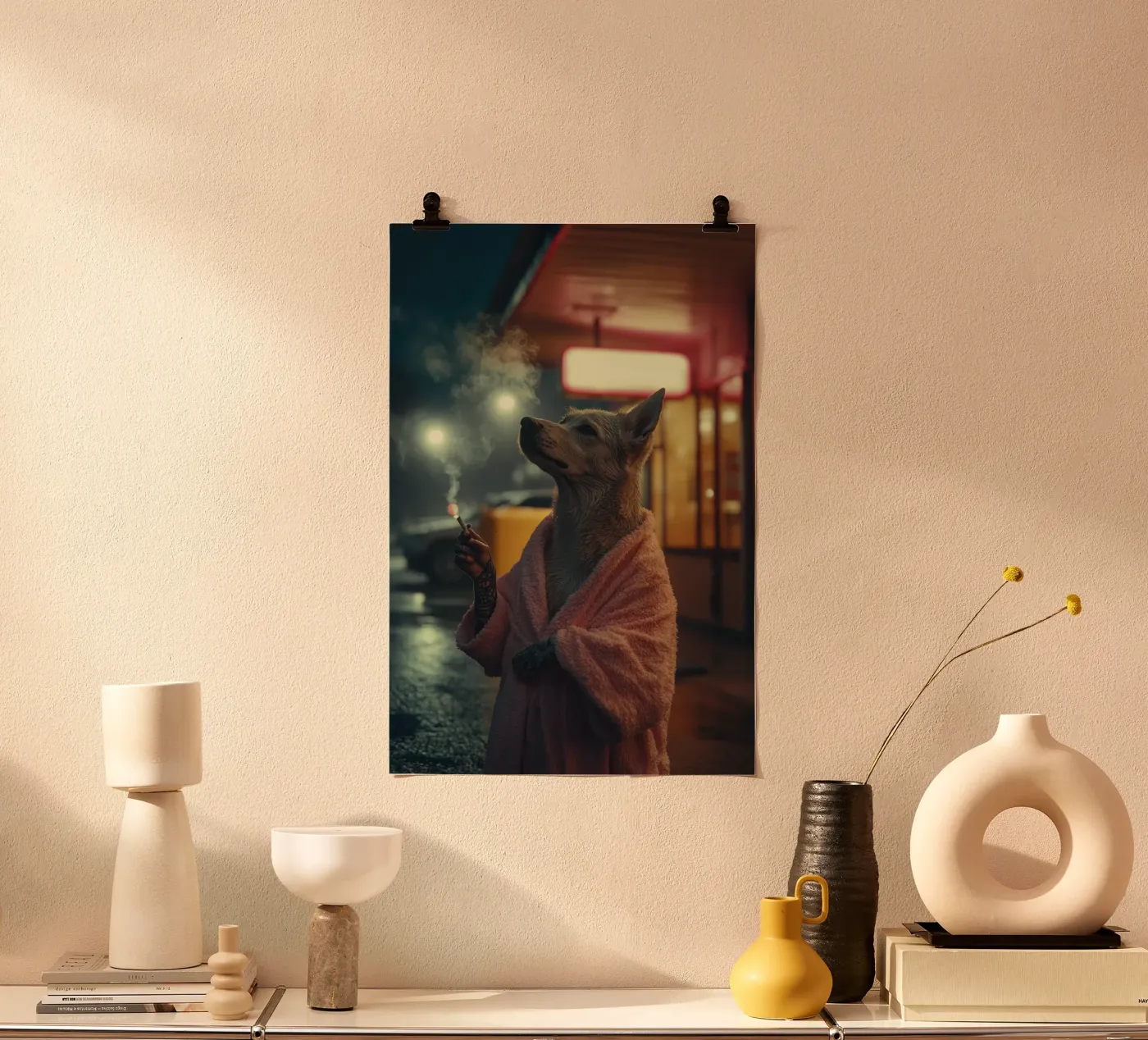 Miles Poster von Affiches Chien Originales – Dogland