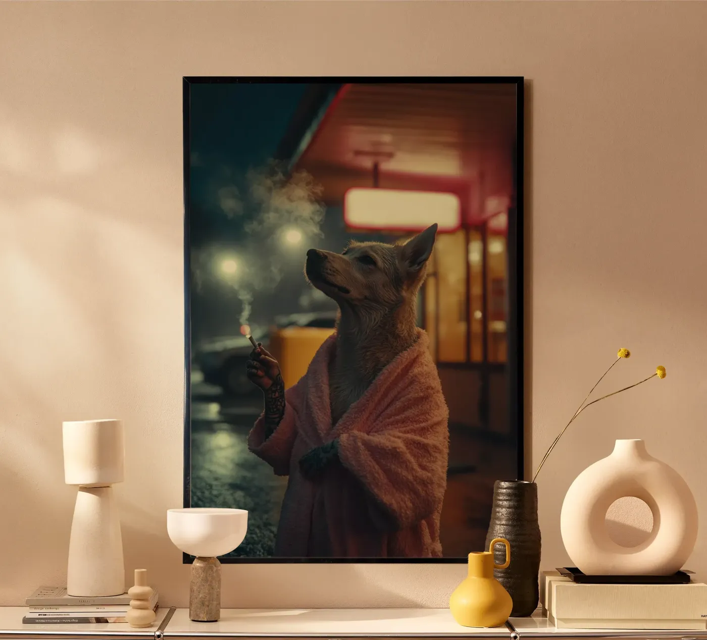 Miles Poster von Affiches Chien Originales – Dogland