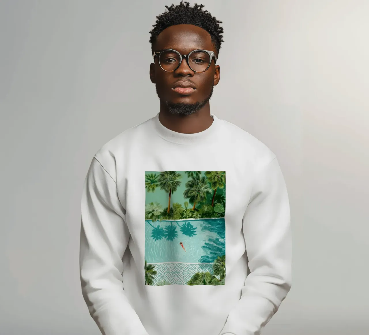 The Pool of Whispering Palms felpa da Clara August