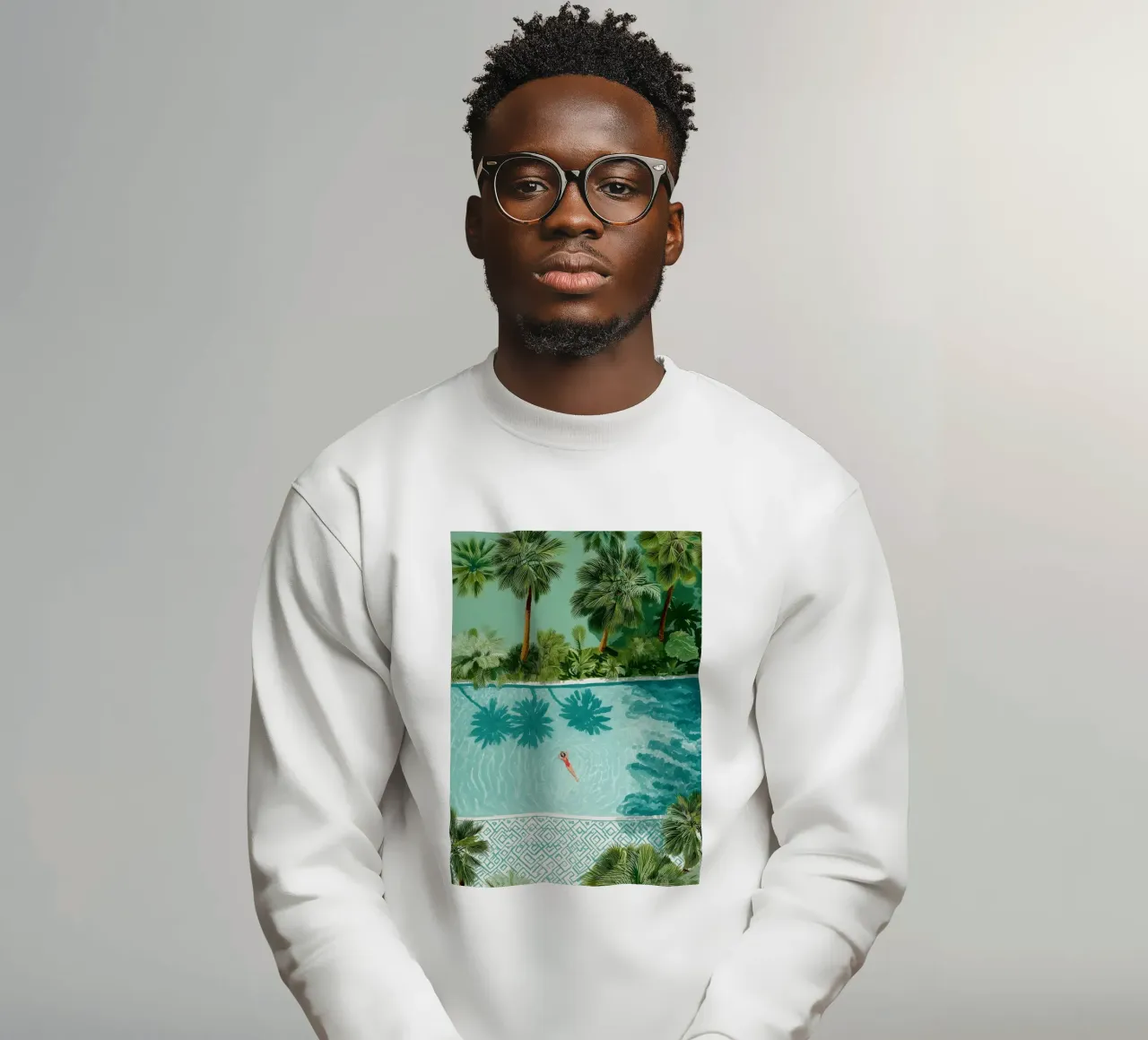 The Pool of Whispering Palms sudadera de Clara August