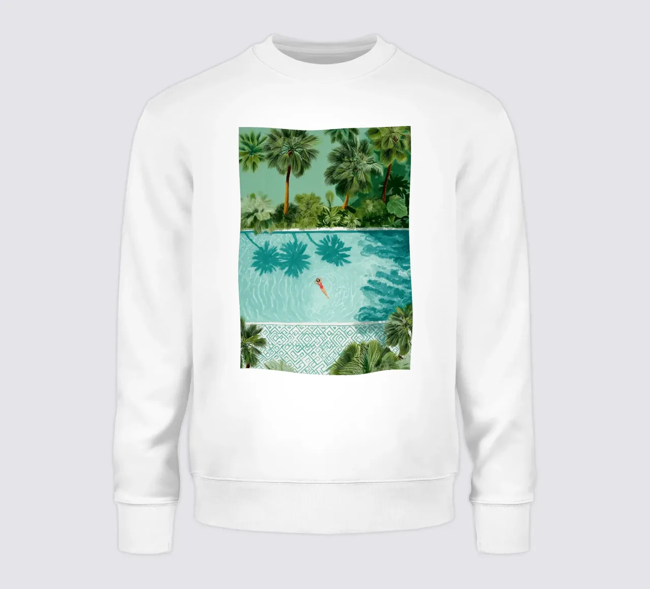 The Pool of Whispering Palms sudadera de Clara August