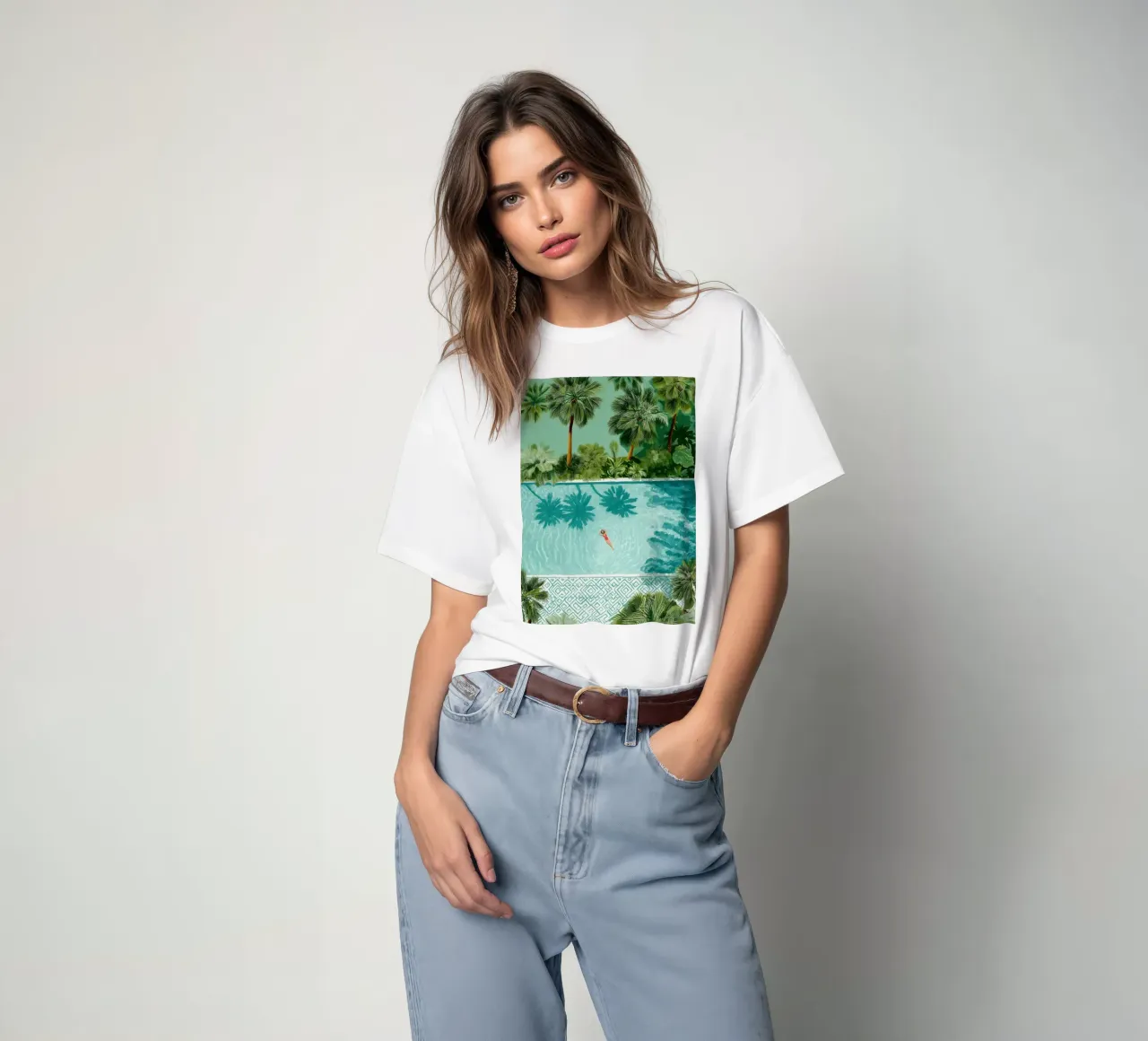 The Pool of Whispering Palms t-shirt da Clara August