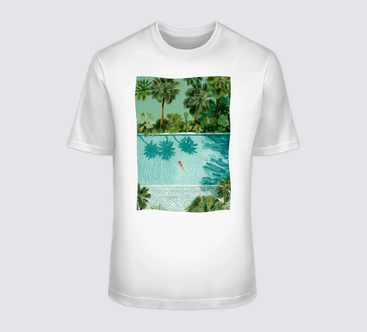 The Pool of Whispering Palms t-shirt da Clara August