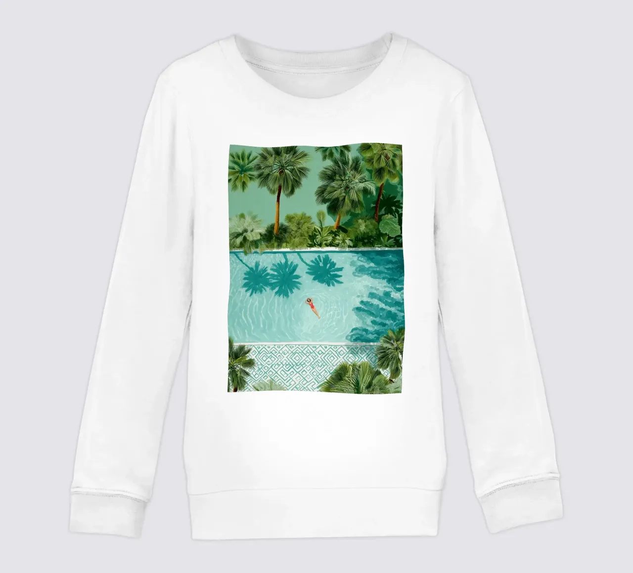 The Pool of Whispering Palms felpa bambino da Clara August