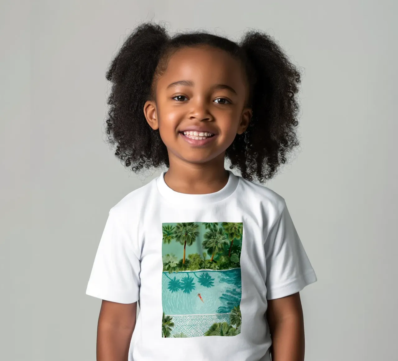 The Pool of Whispering Palms t-shirt bambini da Clara August