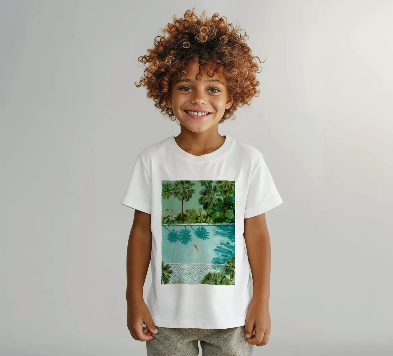 The Pool of Whispering Palms t-shirt bambini da Clara August