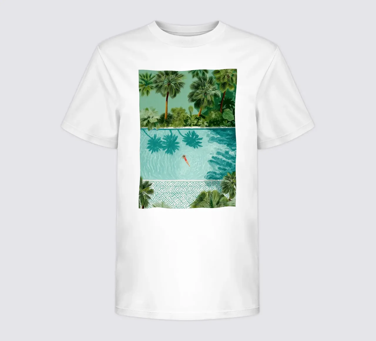 The Pool of Whispering Palms t-shirt bambini da Clara August