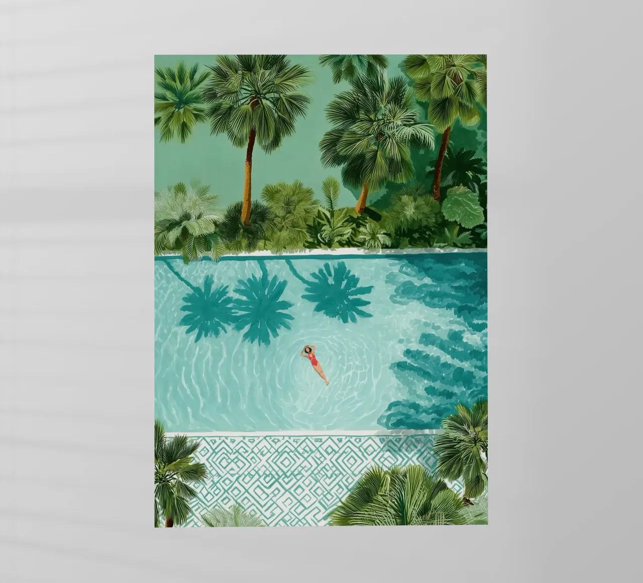 The Pool of Whispering Palms pellicola backlit da Clara August