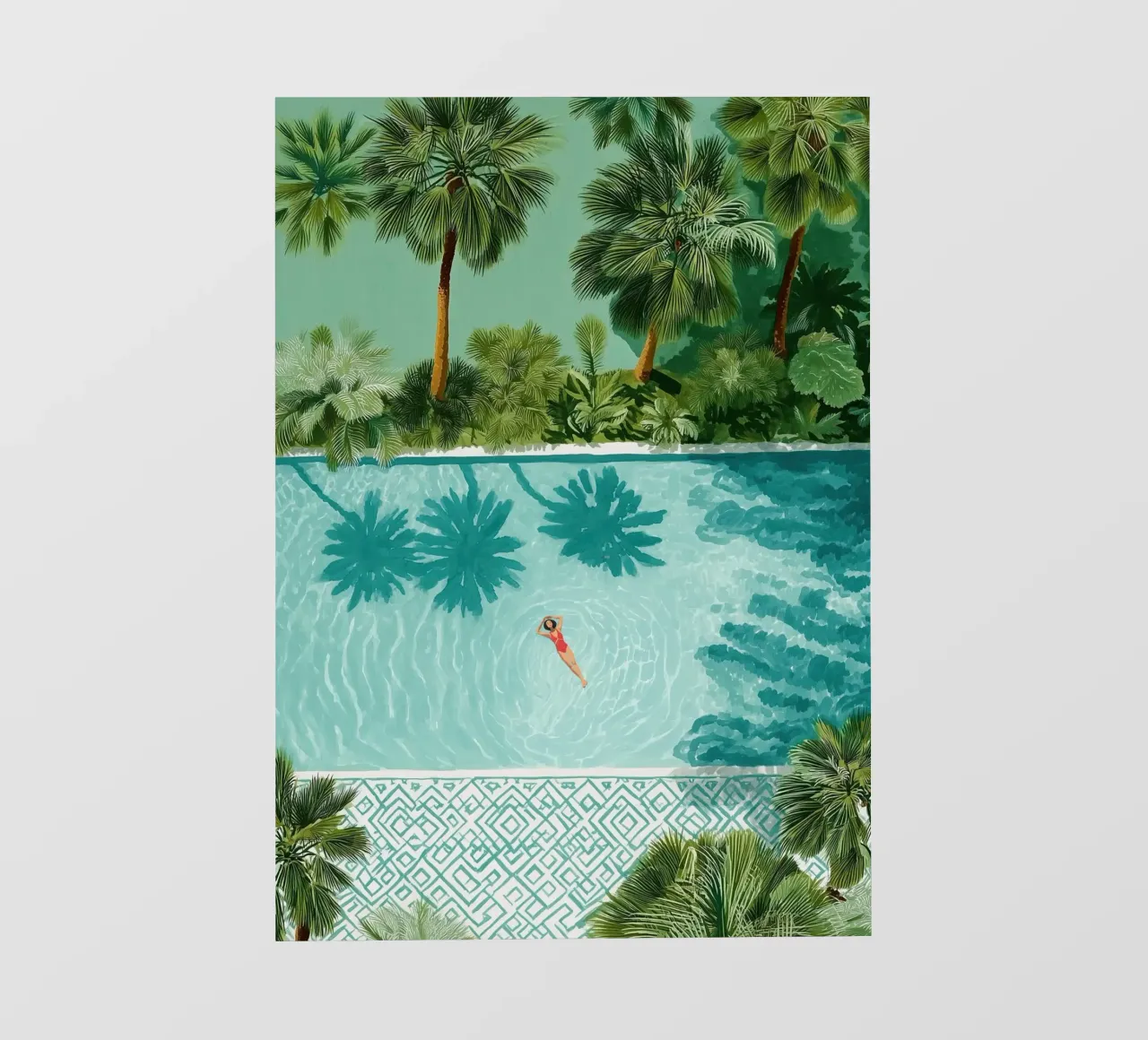 The Pool of Whispering Palms pellicola backlit da Clara August