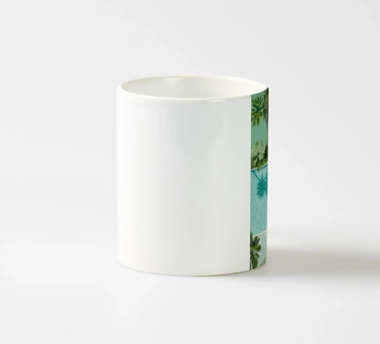 The Pool of Whispering Palms tazza in ceramica da Clara August