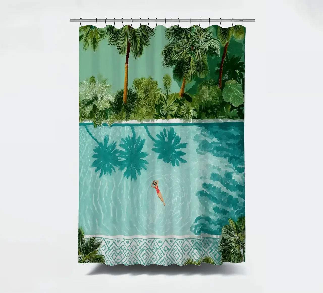 The Pool of Whispering Palms tenda da doccia da Clara August