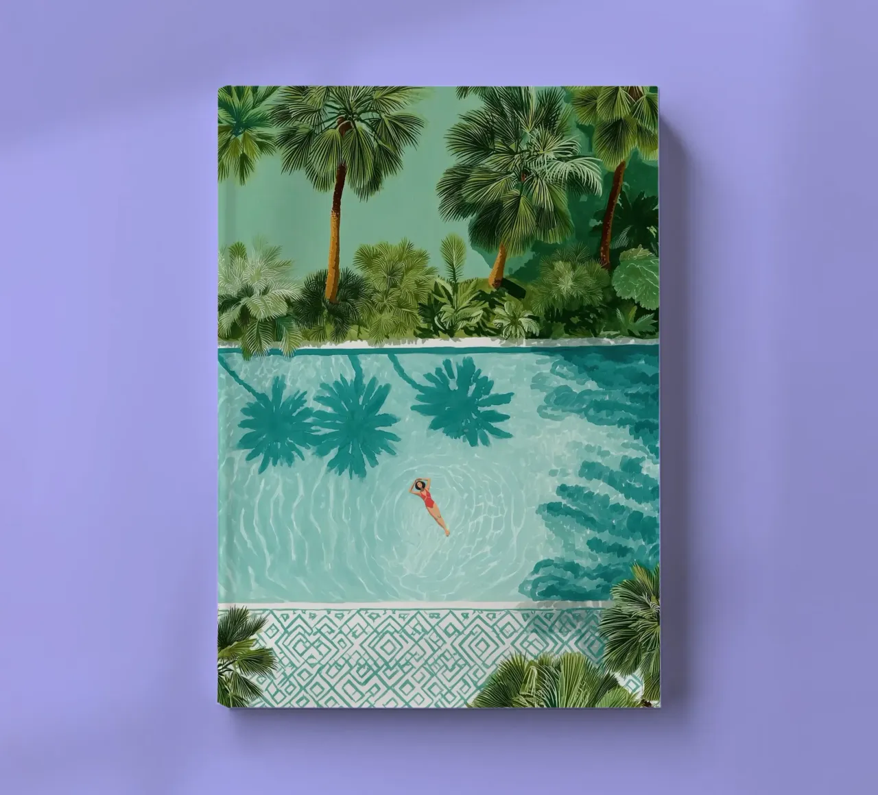 The Pool of Whispering Palms notebook by Clara August