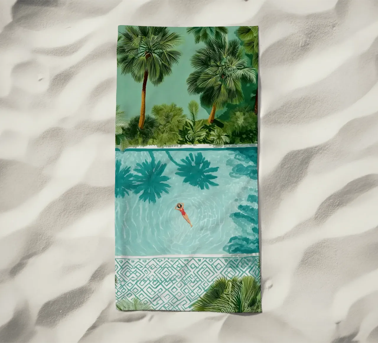 The Pool of Whispering Palms telo mare da Clara August