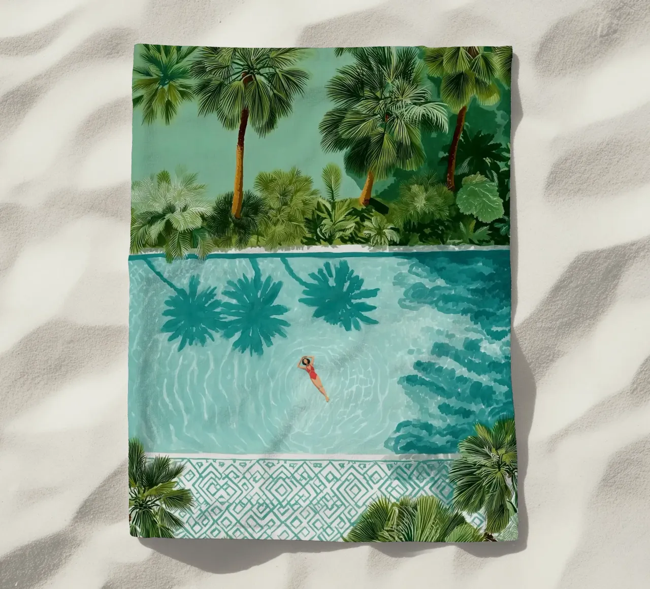 The Pool of Whispering Palms telo mare da Clara August