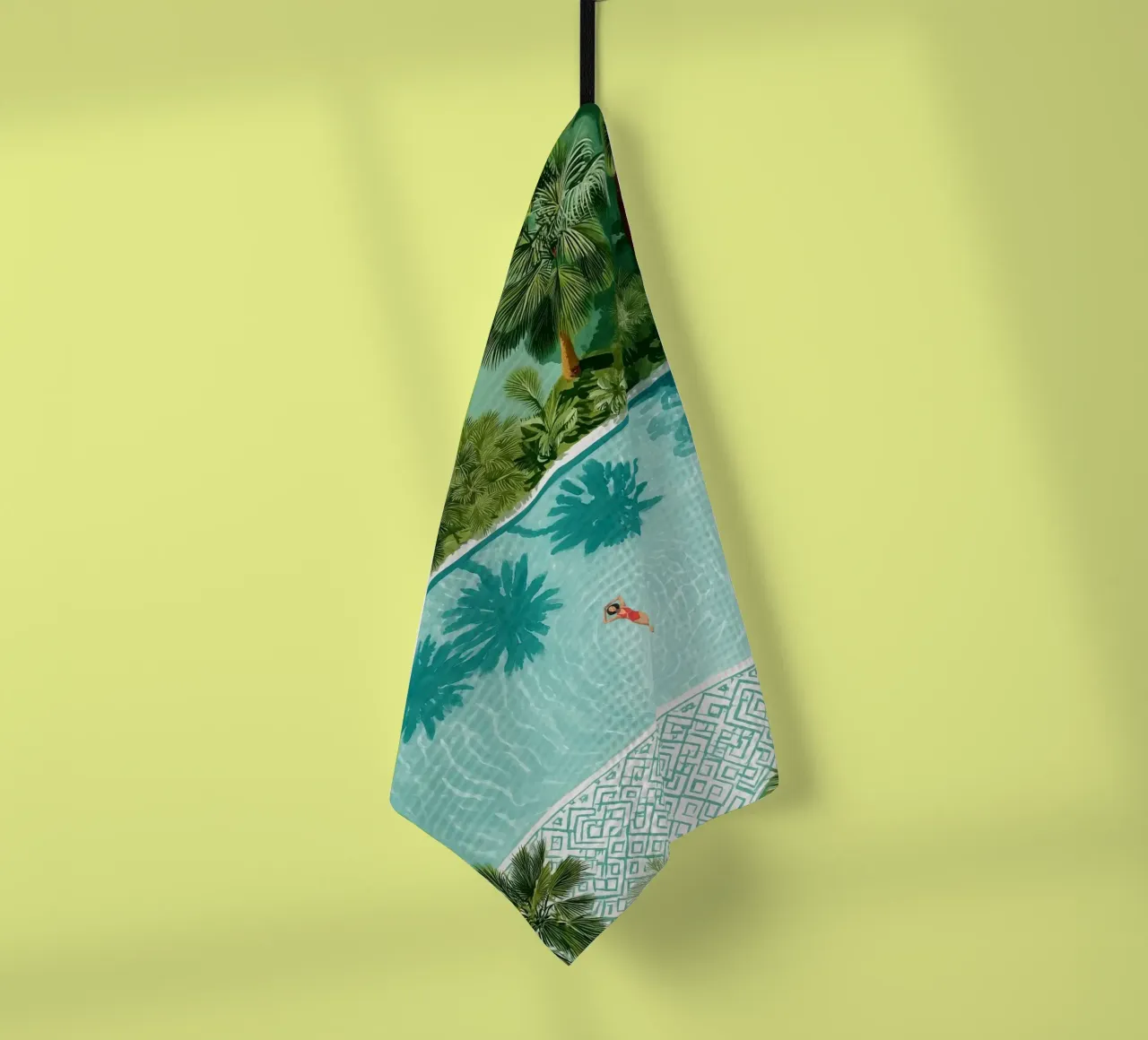 The Pool of Whispering Palms torchon de Clara August