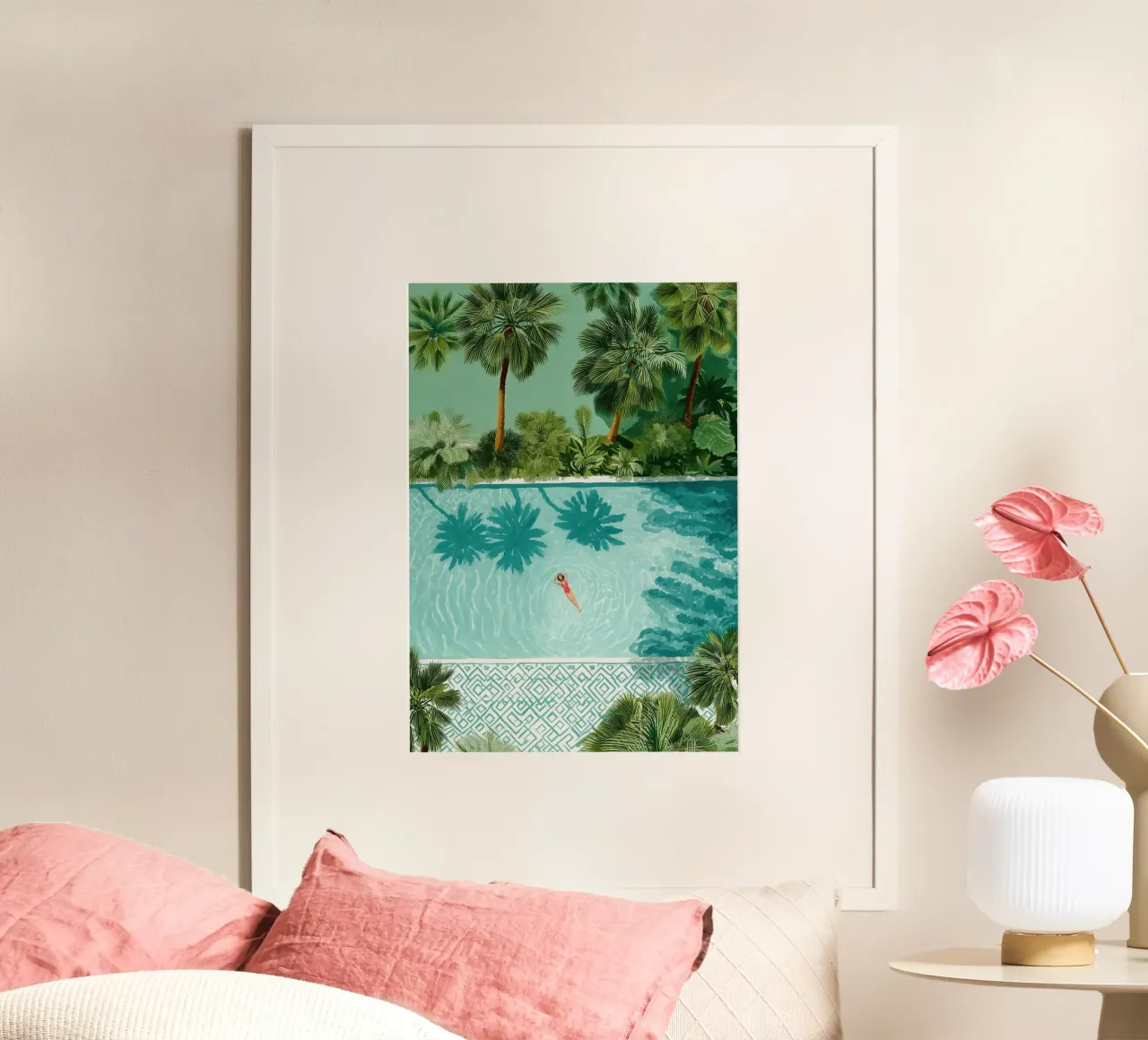 The Pool of Whispering Palms poster da Clara August