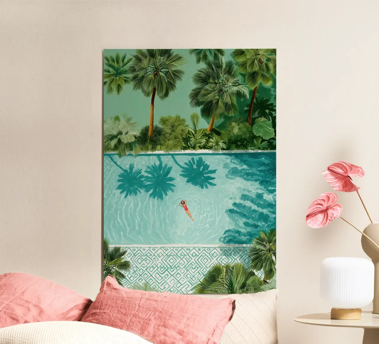 The Pool of Whispering Palms poster da Clara August